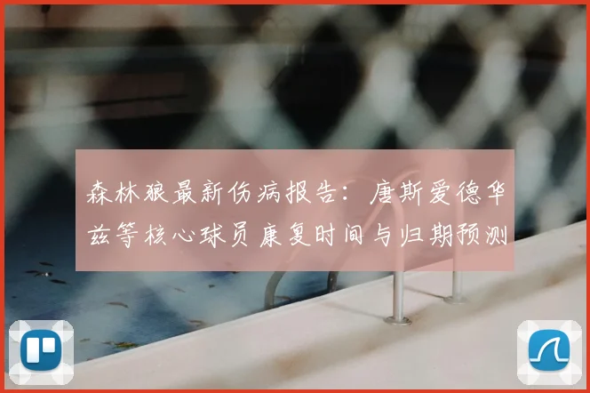 森林狼最新伤病报告：唐斯爱德华兹等核心球员康复时间与归期预测